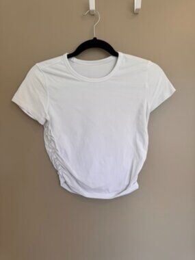 Lululemon scrunch t-shirt - white - small